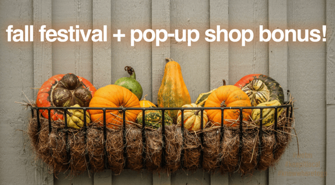 Fall Festival + Pop-Up Shop Bonus!!!